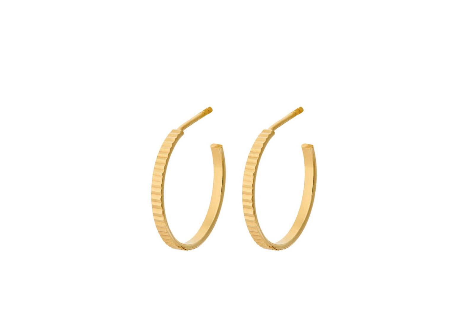 Reflection øreringe - forgyldt